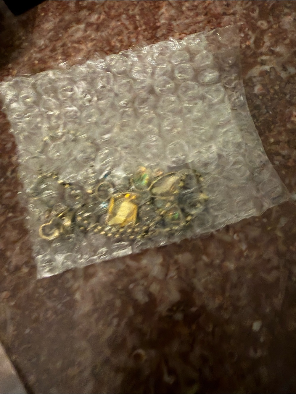 Gold-Tone Multistone Bracelet with Yellow & Abalone Accents - Picture 4 of 4